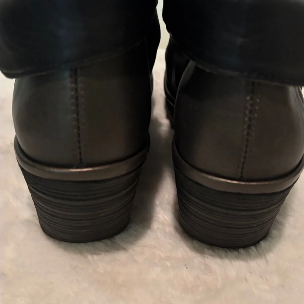 Fly London Yoxi Leather Wedge Ankle Boot Size 39